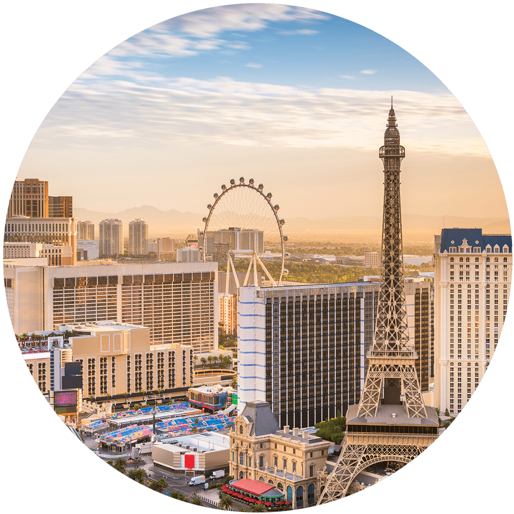 Las Vegas city scape audience acuity headquarters