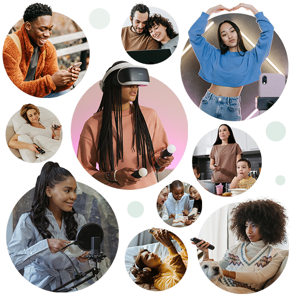 Diverse mix of advertising, media and entertainment customers in their environments