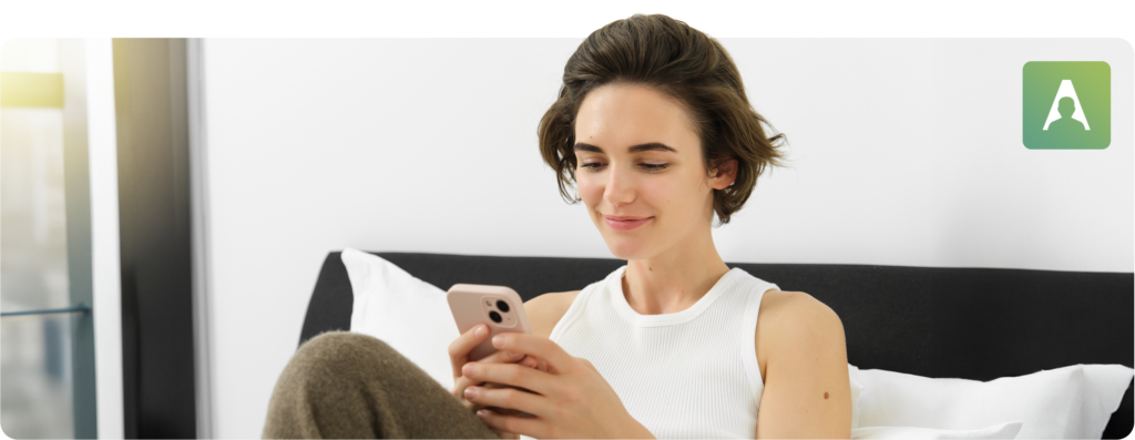woman on phone