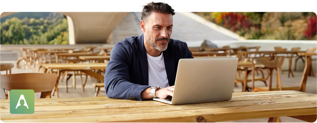 Executive on Laptop